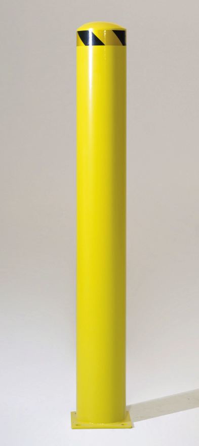 Powder Coated Non-Removable Base Plate Bollards 140mm